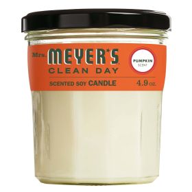 Mrs. Meyer's Clean Day Scented Soy Candle, Small Glass,&nbsp;Pumpkin, 4.9 oz