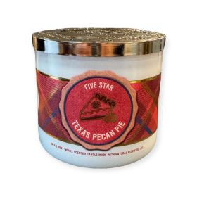 Five Star Texas Pecan Pie Bath & Body Works 3 Wick Candle 14.5oz