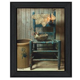 "This Old Chair" By Susan Boyer, Printed Wall Art, Ready To Hang Framed Poster, Black Frame