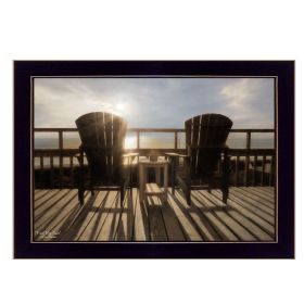 "Front Row Seats" By Lori Deiter, Printed Wall Art, Ready To Hang Framed Poster, Black Frame