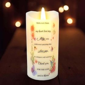 Skywin in Loving Memorial Candles for Deceased (Every Beat) - 5.9 x 2.7 in LED Flameless Candles, Remembrance Candle for Loss